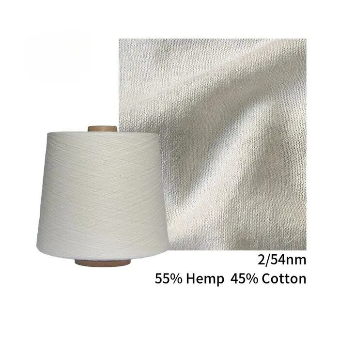 Hemp Cotton Yarn Swatch