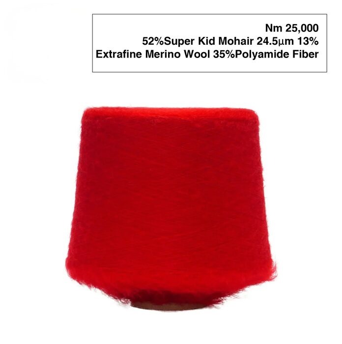 Mohair Merino Yarn Swatch