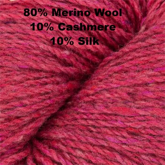Merino Cashmere Silk Yarn Swatch