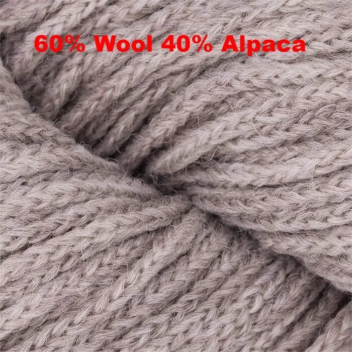 Wool Alpaca Yarn Swatch