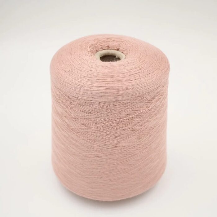Pink peach yarn cone