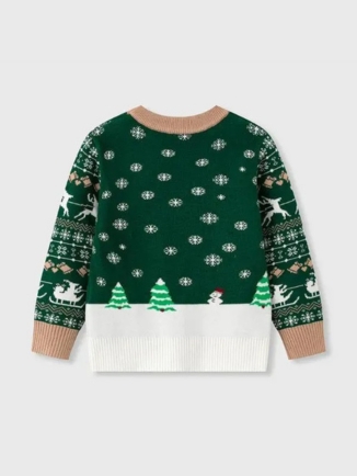 Nostalgic Red Truck & Tree Christmas Jumper