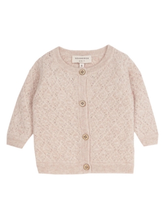 100% Cashmere Diamond Pattern Baby Cardigan