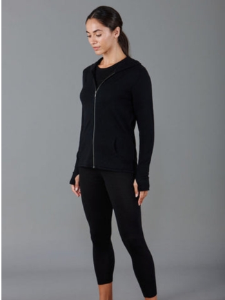 Heavyweight Merino Activewear Hooded Jumper