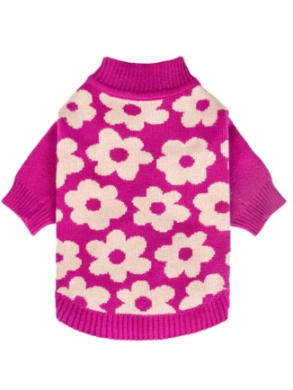 Spring Blossom Jacquard Pet Sweater