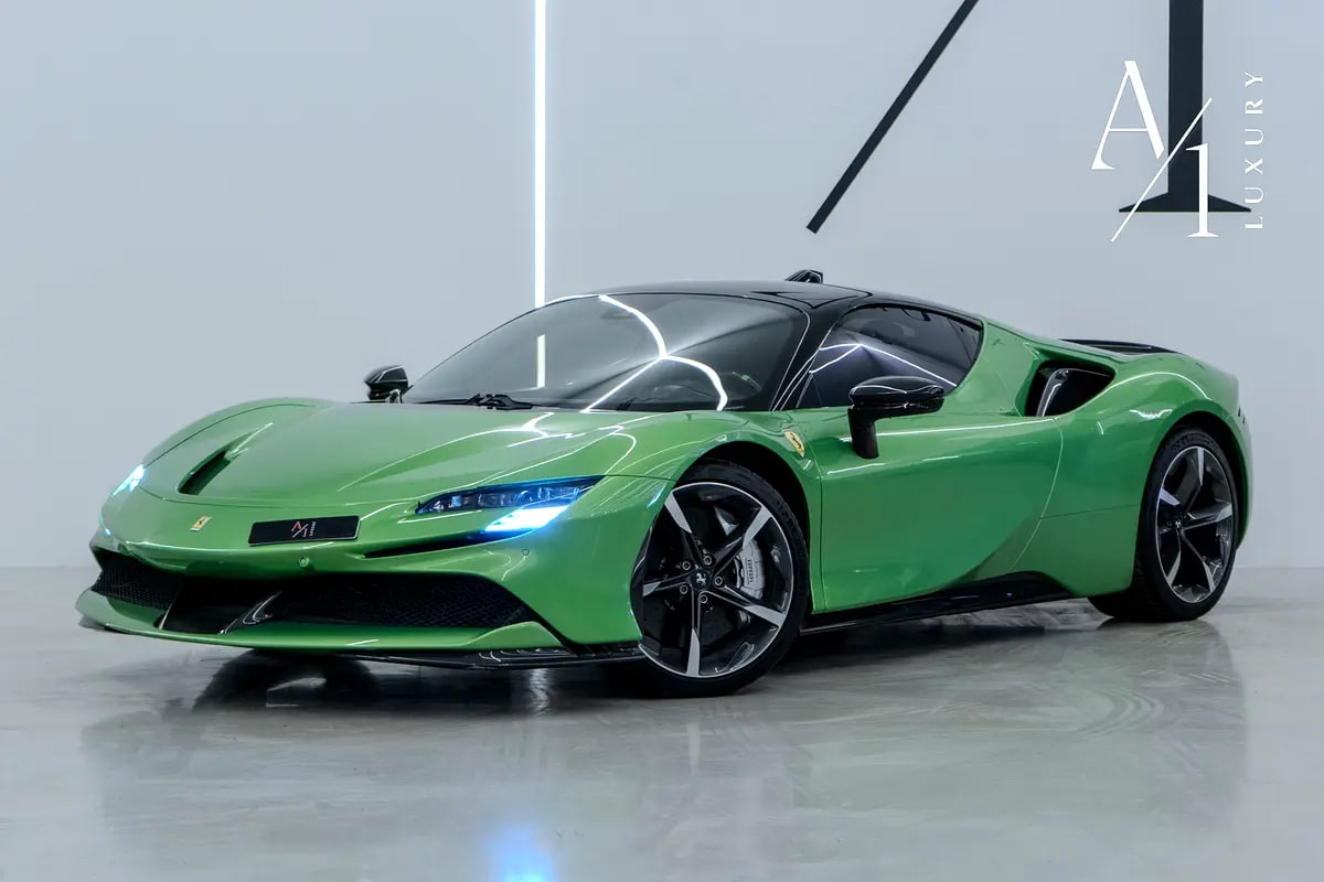 2021 Ferrari SF90 Assetto Fiorano, Carbon Fiber Package,Warranty, GCC Specs