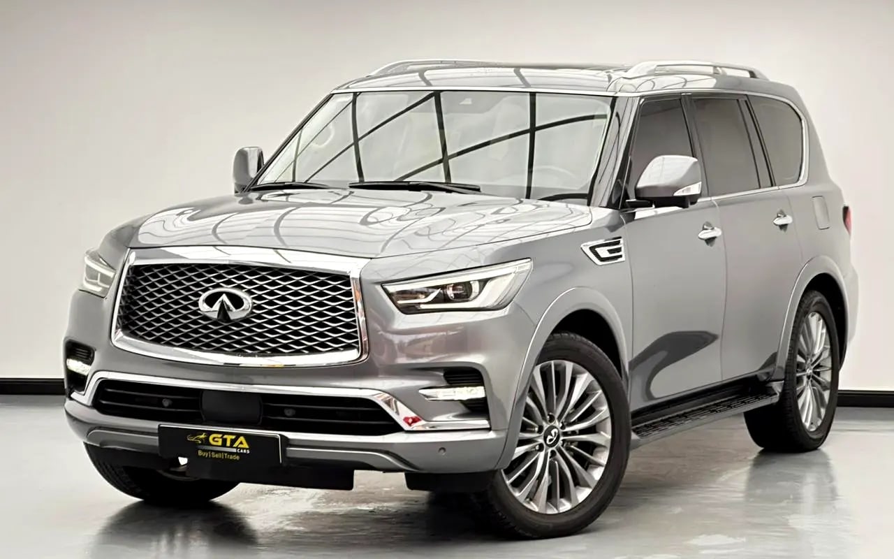 2021 Infiniti QX80 Sensory Proactive, 1 Year Warranty Unlimited Km, Infiniti FSH, GCC - Thumbnail 1