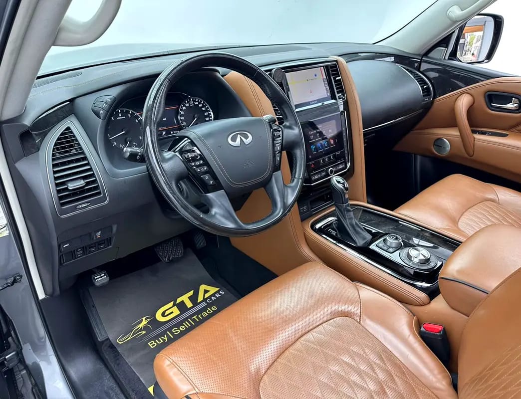 2021 Infiniti QX80 Sensory Proactive, 1 Year Warranty Unlimited Km, Infiniti FSH, GCC - Thumbnail 9