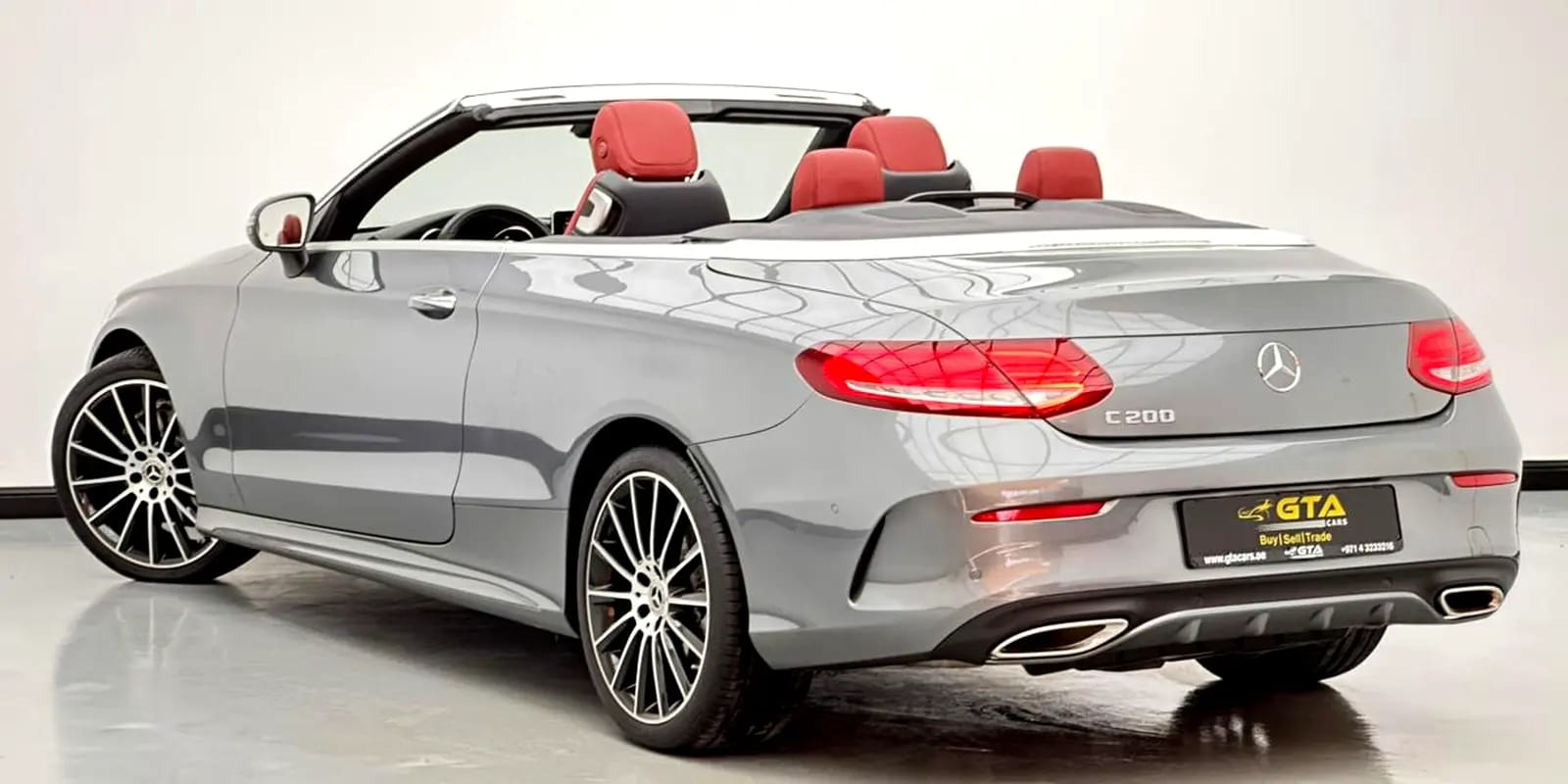 2018 Mercedes-Benz C200 Cabriolet, 1 Year Unlimited KM Warranty, Full Service History, GCC - Thumbnail 6