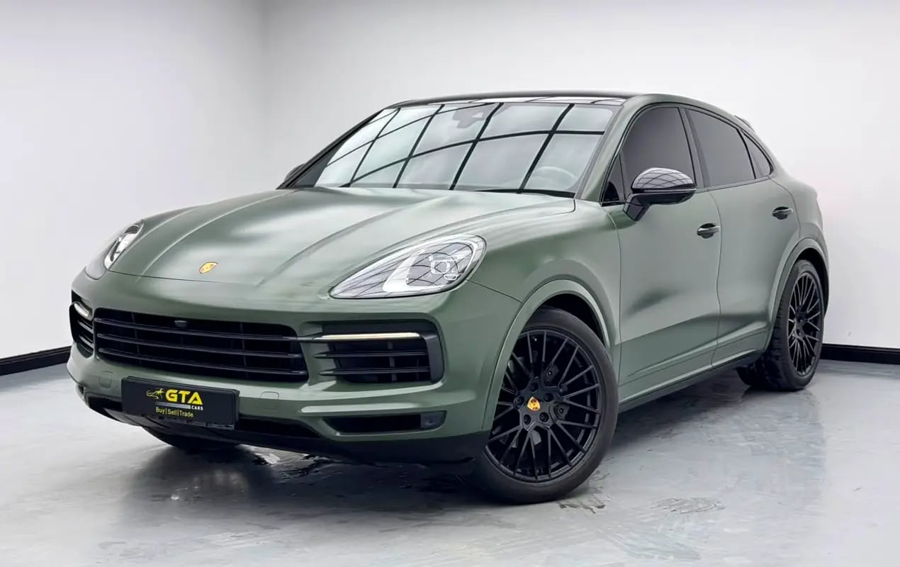 2021 Porsche Cayenne Coupe, Porsche Service History, 1 Year Warranty, Excellent Condition, GCC - Thumbnail 1