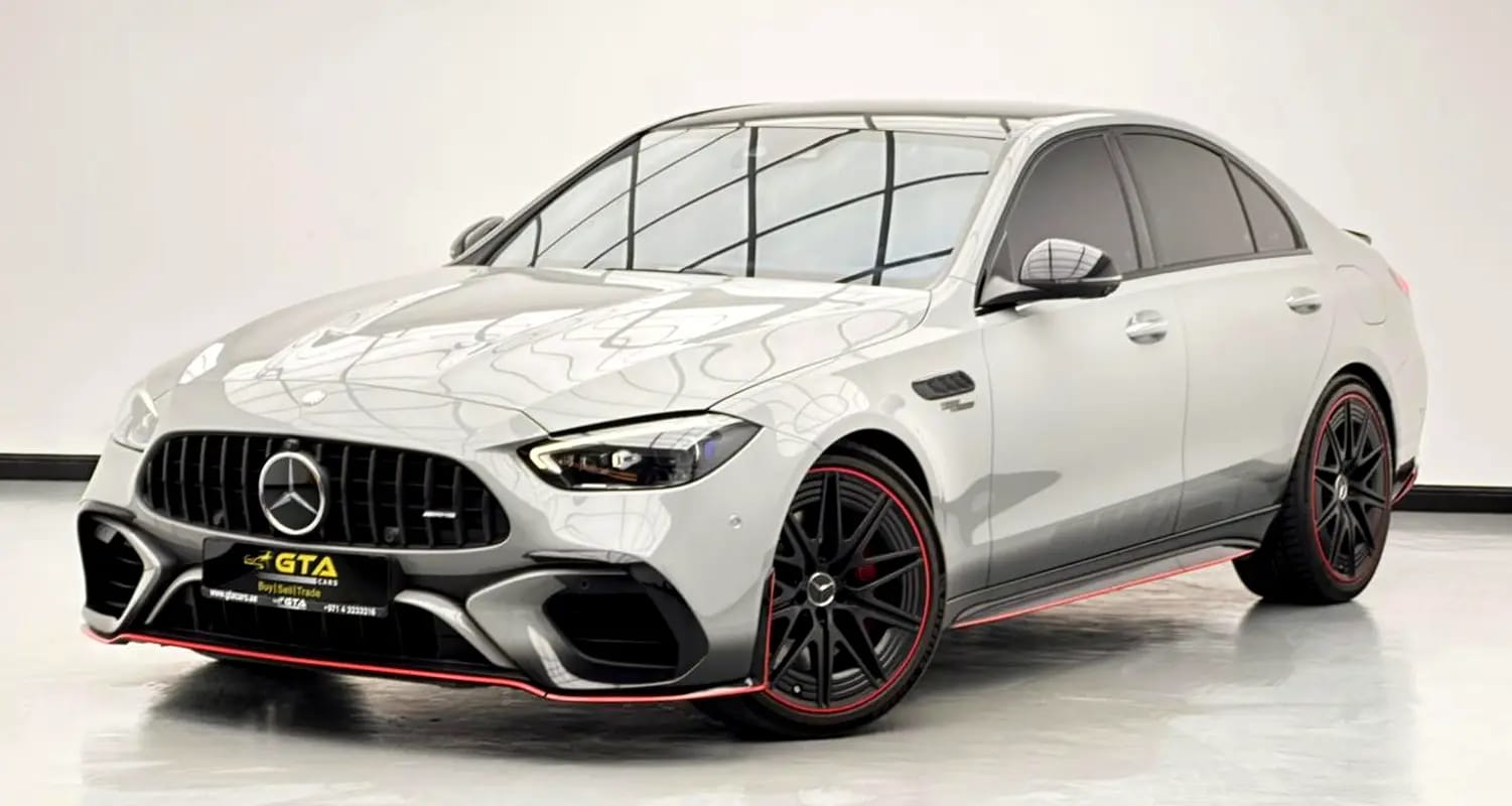 2024 Mercedes-Benz C63s AMG E-Performance F1 Edition, Mercedes Warranty + Service Contract, FSH, GCC - Thumbnail 1