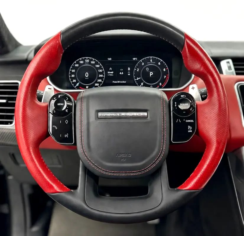 2019 Range Rover Sport SVR Carbon Edition, 1 Year Warranty Unlimited Km, Full Service History, GCC - Thumbnail 7