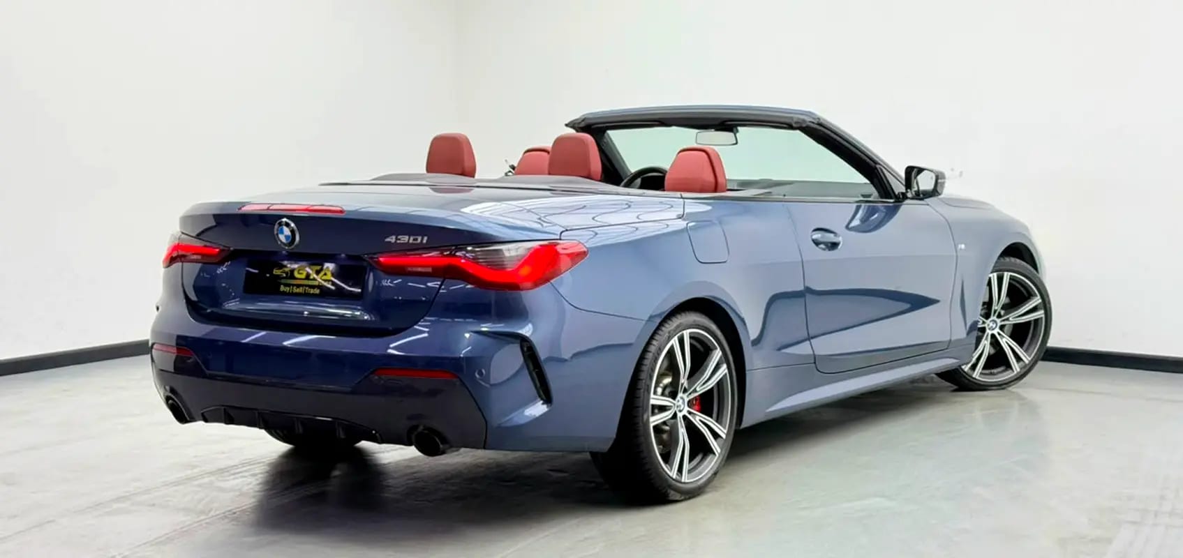 2021 BMW 430i M-Sport Convertible, 2026 BMW Warranty + Service Pack, Full BMW Service History, GCC - Thumbnail 4