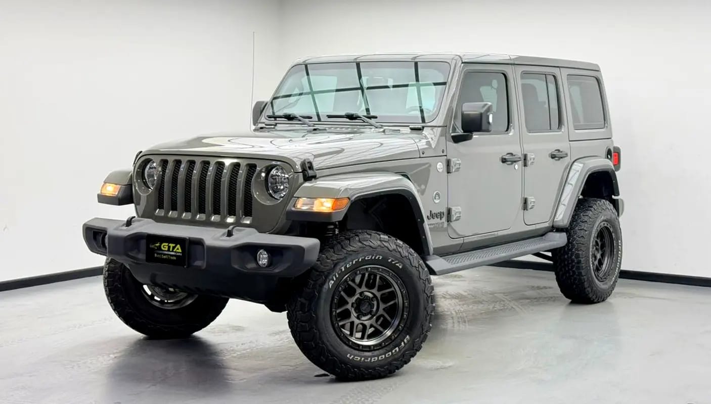 2021 Jeep Wrangler Unlimited Sport, Warranty, Full Jeep Service History, Off-Road Zone Modes, GCC - Thumbnail 1