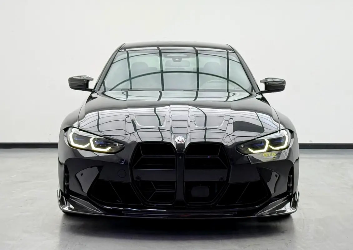 2021 BMW M3 Competition, 2026 BMW Service Pack, Full BMW Service History, Low km, Fully Loaded, GCC - Thumbnail 2