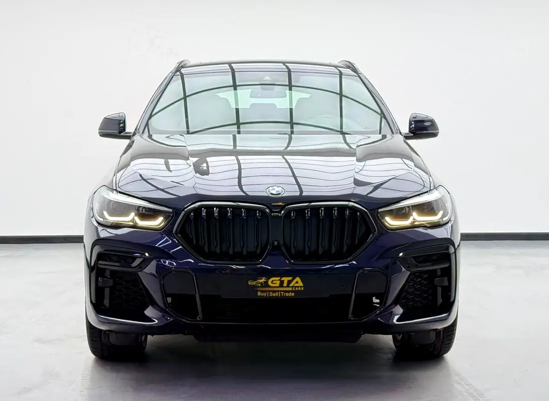 2022 BMW X6 xDrive40i M-Sport, 2027 BMW Warranty + Service Pack, Full BMW Service History, GCC - Thumbnail 2