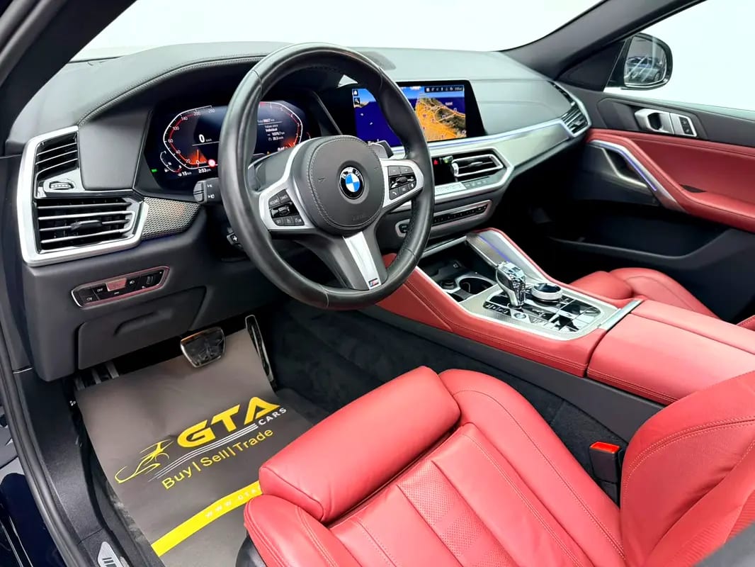 2022 BMW X6 xDrive40i M-Sport, 2027 BMW Warranty + Service Pack, Full BMW Service History, GCC - Thumbnail 10
