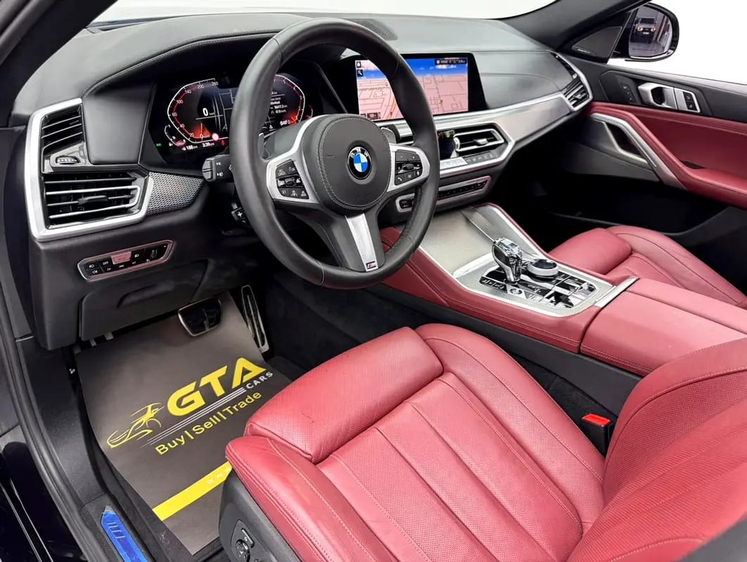 2021 BMW X6 xDrive40i M-Sport, Warranty, Full BMW Service History, Excellent Condition, GCC - Thumbnail 10