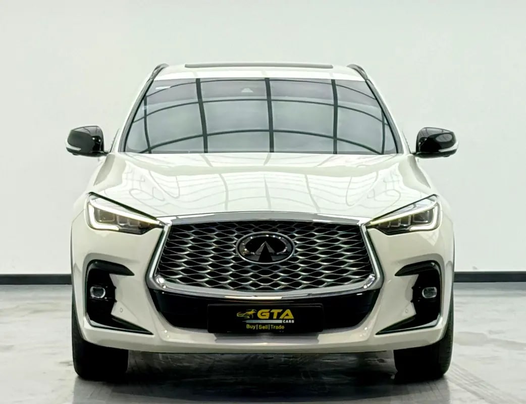 2023 Infiniti QX55 Sensory, 2028 Infiniti Warranty + Service Pack, Very Low Km, Fully Loaded, GCC - Thumbnail 2