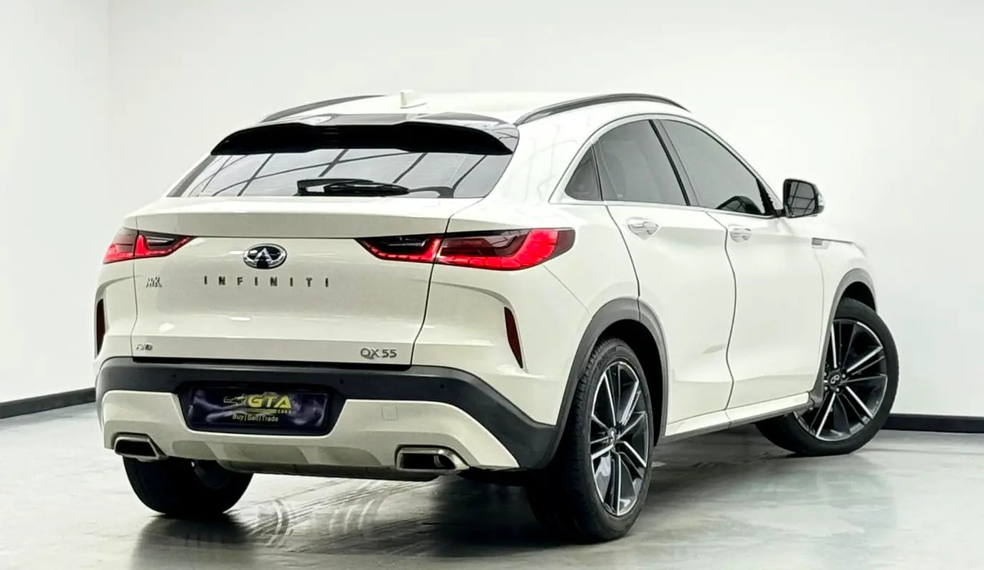 2023 Infiniti QX55 Sensory, 2028 Infiniti Warranty + Service Pack, Very Low Km, Fully Loaded, GCC - Thumbnail 4