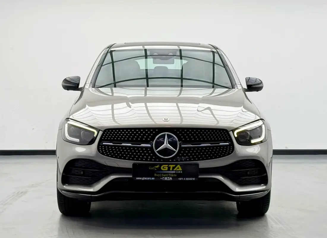 2020 Mercedes Benz GLC300 AMG 4MATIC Coupe, 2027 MB Warranty, Full MB Service History, GCC - Thumbnail 2