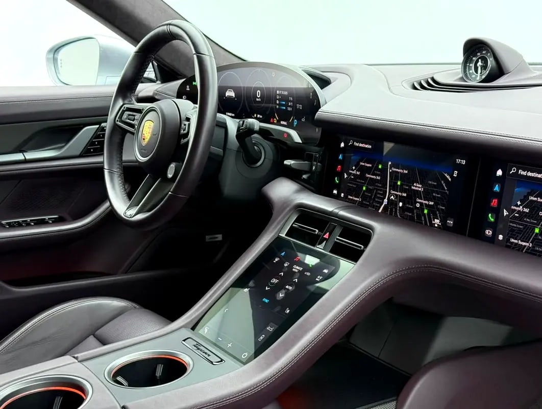 2021 Porsche Taycan Turbo S, 2027 Porsche Warranty, Full Porsche Service History, Very Low Km, GCC - Thumbnail 7