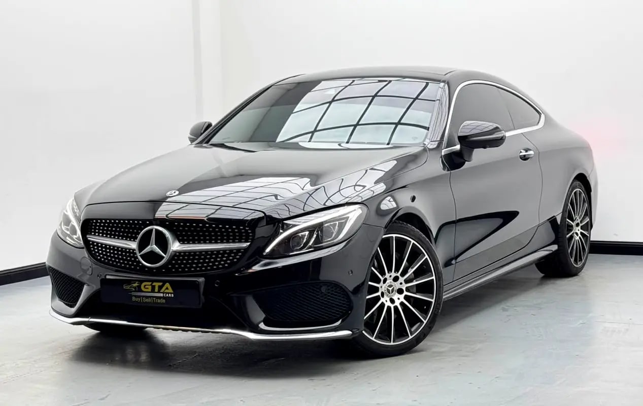 2017 Mercedes-Benz C300 Coupe, Mercedes Service History, Excellent Condition, GCC - Thumbnail 1