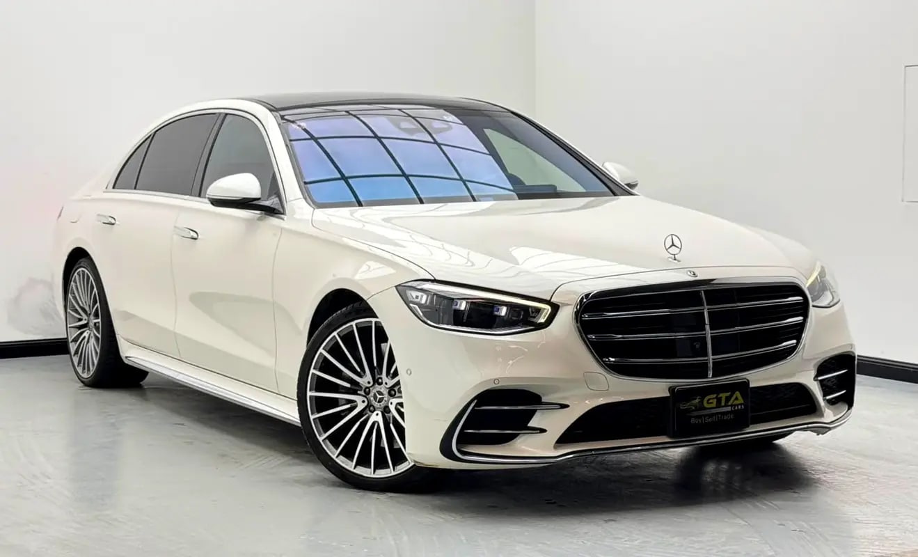 2021 Mercedes S500 4Matic, 1 Year Warranty, Service History, Clean Title, Excellent Condition - Thumbnail 3