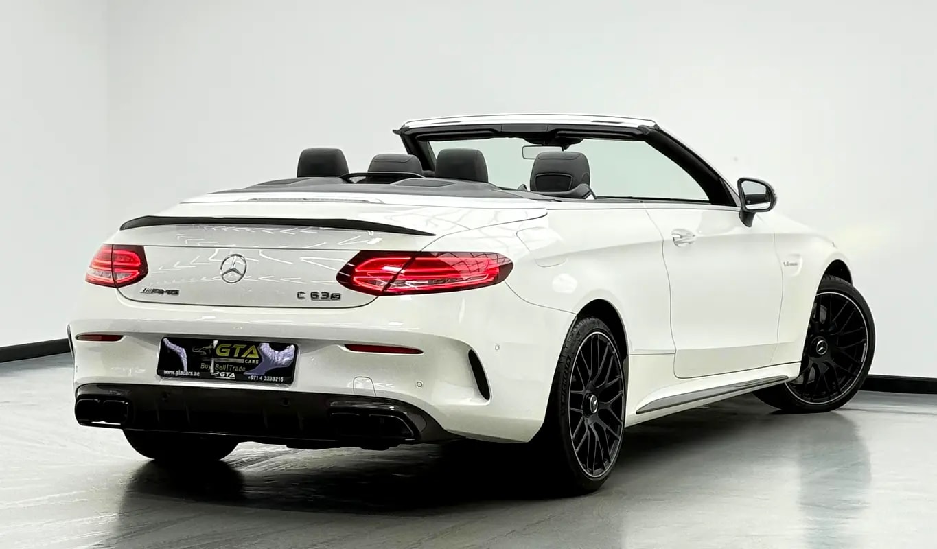 2019 Mercedes Benz C63 S AMG Cabriolet, 1 Year  Warranty, GCC - Thumbnail 5