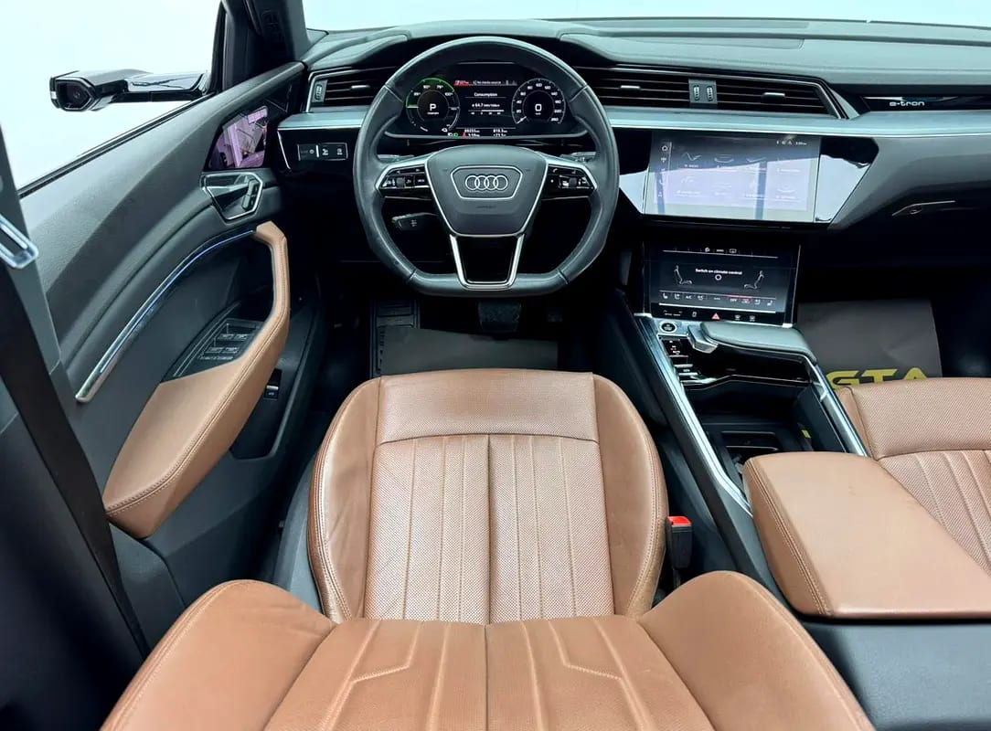 2021 Audi E-Tron 55 Quattro S-Line, 2029 Audi Warranty, Audi Service History, GCC - Thumbnail 8