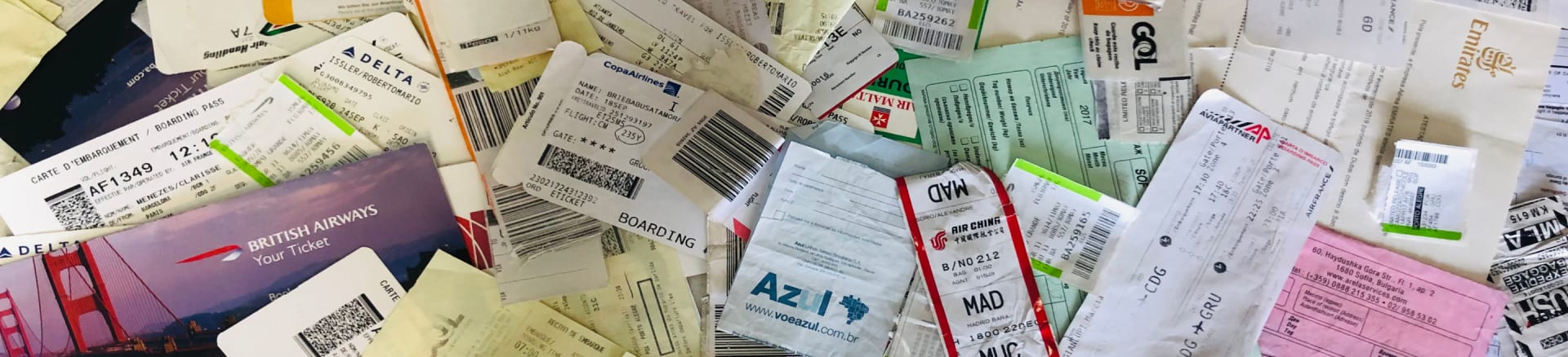 Imagem de passagens aéreas
