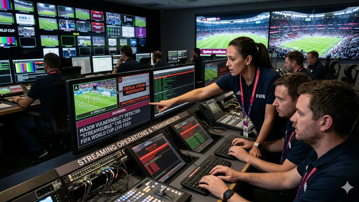 Critical 'StreamSurge' Vulnerability in FIFA World Cup Broadcast System Allowed Unauthorized Live Stream Modification - Featured journalistic depiction on ZENTIQ NEWS Portal