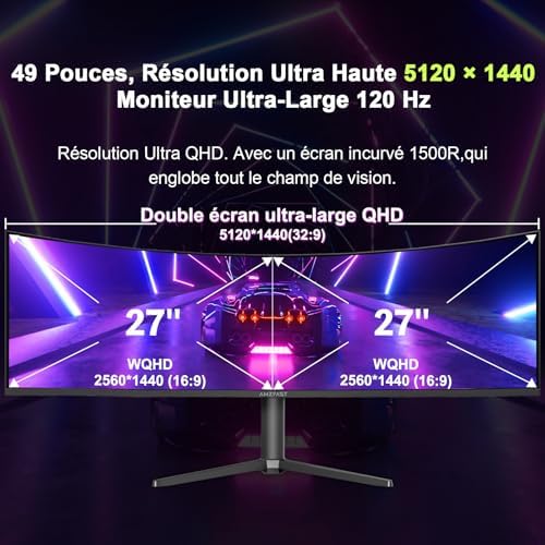 Vue 3 de Amzfast Ecran Pc Gamer