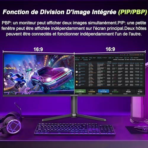 Vue 5 de Amzfast Ecran Pc Gamer