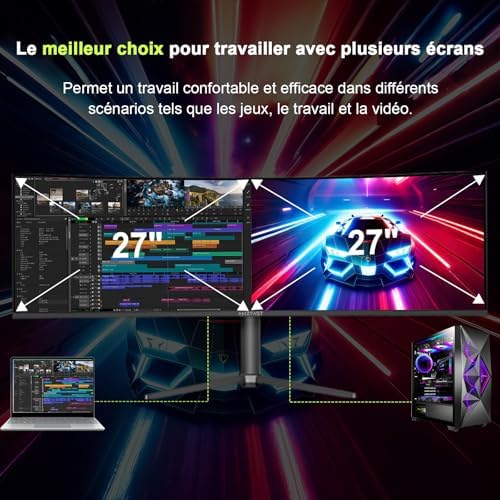 Vue 6 de Amzfast Ecran Pc Gamer