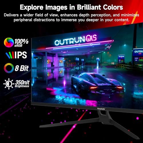 Vue 2 de Gawfolk Moniteur Ultrawide Pouces