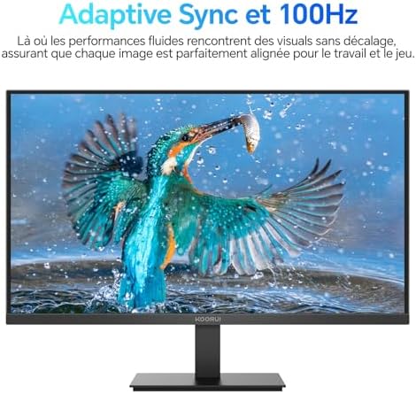 Vue 2 de Koorui Ef Pouces Ecran