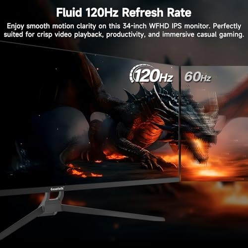 Vue 3 de Gawfolk Moniteur Ultrawide Pouces