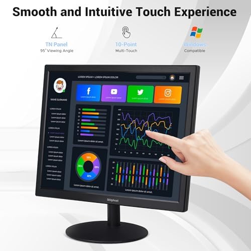 Vue 3 de Moniteur Pouces Points Multitouch