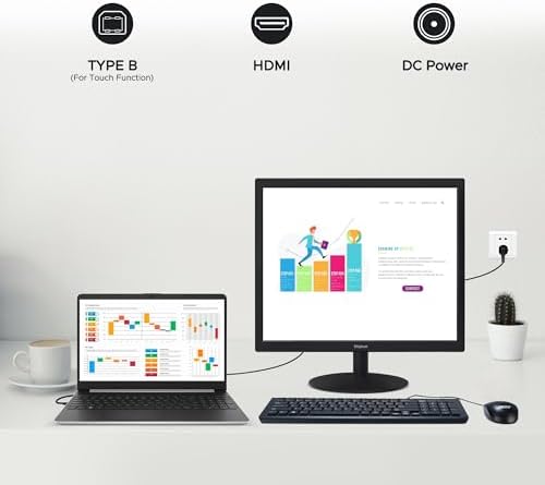 Vue 4 de Moniteur Pouces Points Multitouch