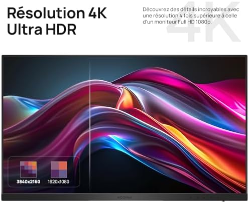 Vue 2 de Koorui Pouces Ecran