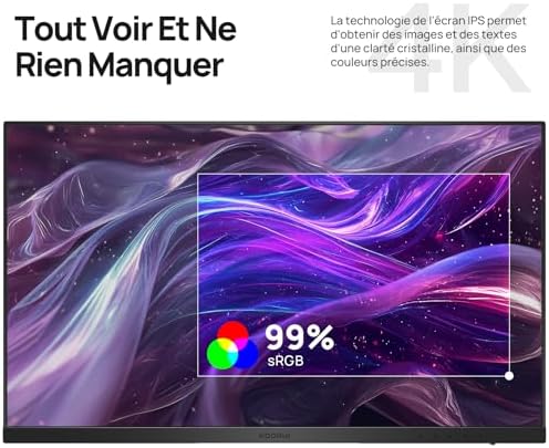 Vue 4 de Koorui Pouces Ecran