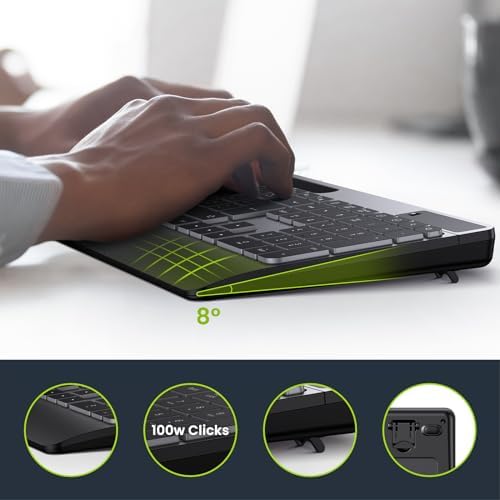 Vue 4 de Tecurs Clavier Sans Fil