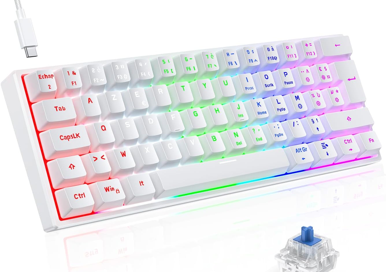 Tecurs Clavier Mecanique Gaming