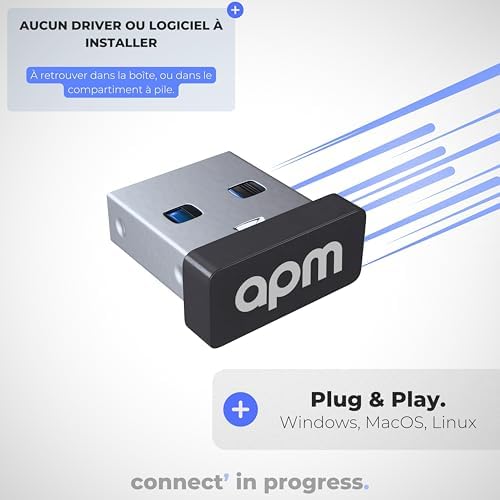 Vue 5 de Apm Clavier Slim Sansfil