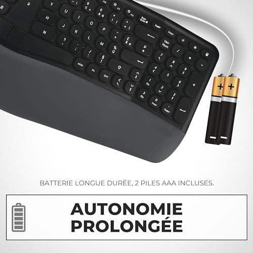 Vue 5 de Apm Clavier Ergonomique Sansfil