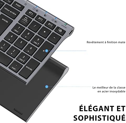 Vue 5 de Iclever Clavier Bluetooth Clavier