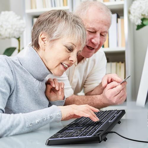 Vue 4 de Omoton Clavier Retroeclaire Azerty