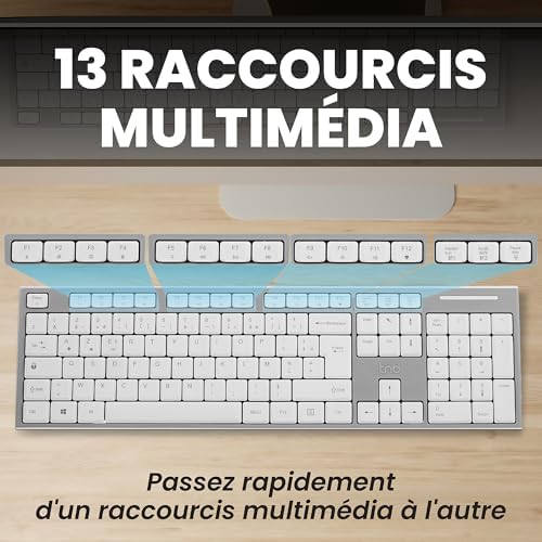 Vue 5 de Tnb Clavier Bluetooth Rechargeable