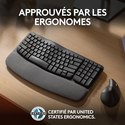 Vue 6 de Logitech Wave Keys Clavier